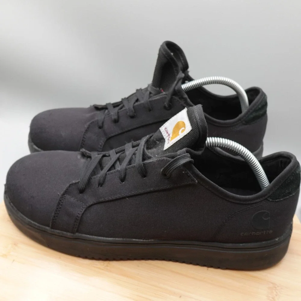 Carhartt Shoes Mens 10 Black Canvas Force Nano Toe Work Sneaker FC2441-M Flaw